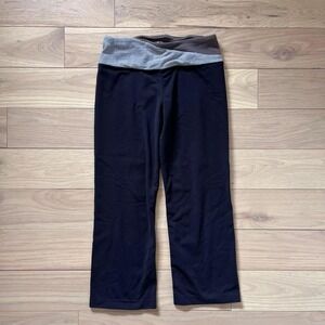 Y2k Tuff Athletics Capri Yoga Pants Womens Sz xs Grey/Black Pilates athleisure